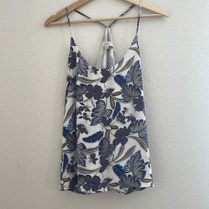 Sleeveless Fully Lined Floral Blouse women’s size medium